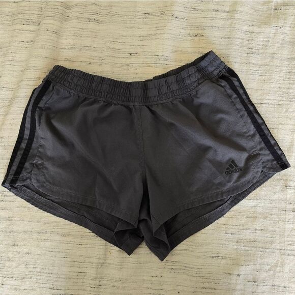 Adidas Dark Gray Athletic Shorts - Picture 1 of 4